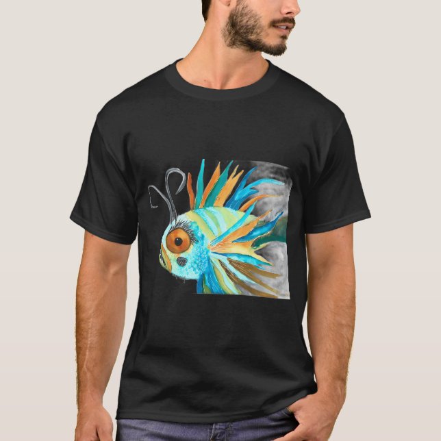 T-shirt Monstre de poisson des profondeurs (Devant)