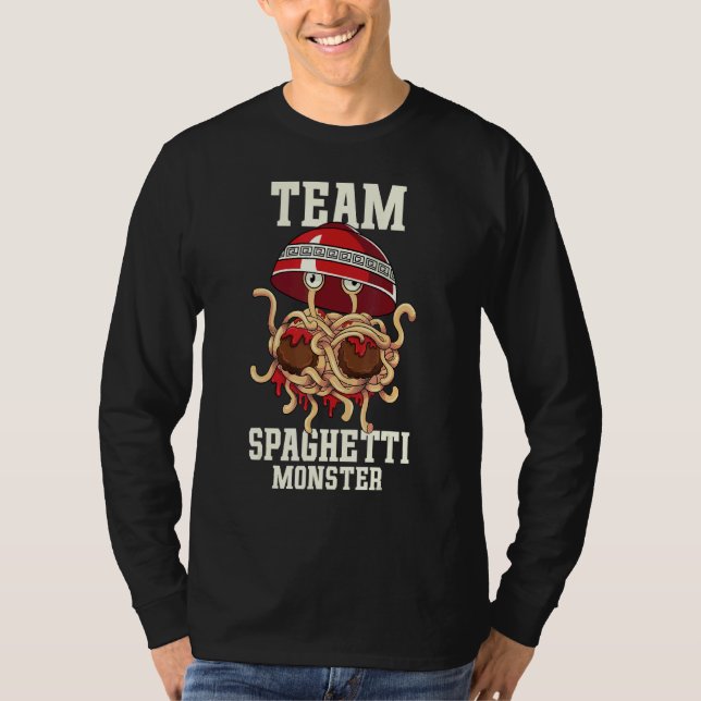 T-shirt Monstre de Spaghetti Volant Équipe FSM Monstre de  (Devant)