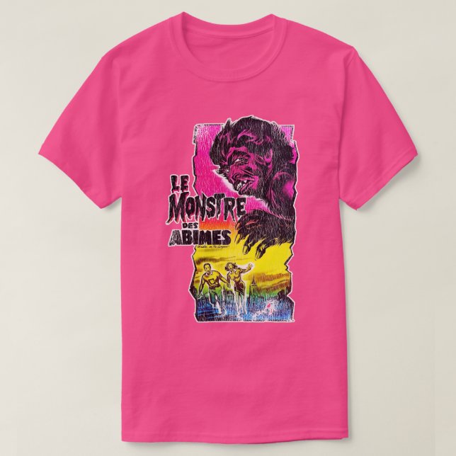 T-shirt Monstre des Abîmes sur le campus (Design devant)