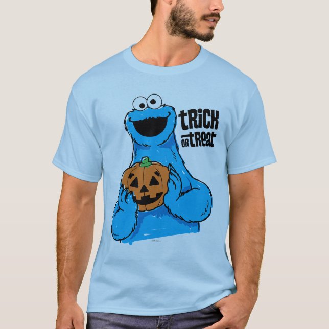 T-shirt Monstre des cookies - Des friandises ou un sort (Devant)
