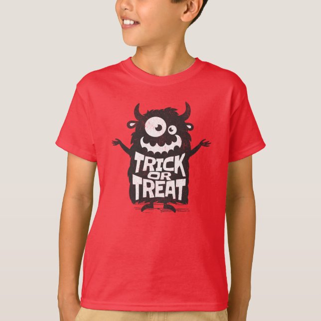 T-shirt Monstre d'Halloween (Devant)