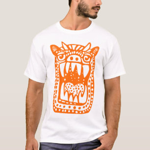 T-shirt Monstre d'horreur - Orange
