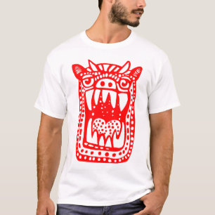 T-shirt Monstre d'horreur - Rouge