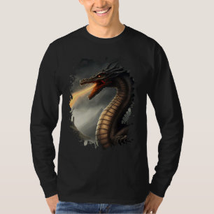 T-shirt Monstre du Loch Ness le dragon cracheur de feu