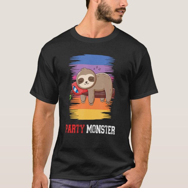T-shirt Monstre Du Parti Dit Sloth 3 (Devant)
