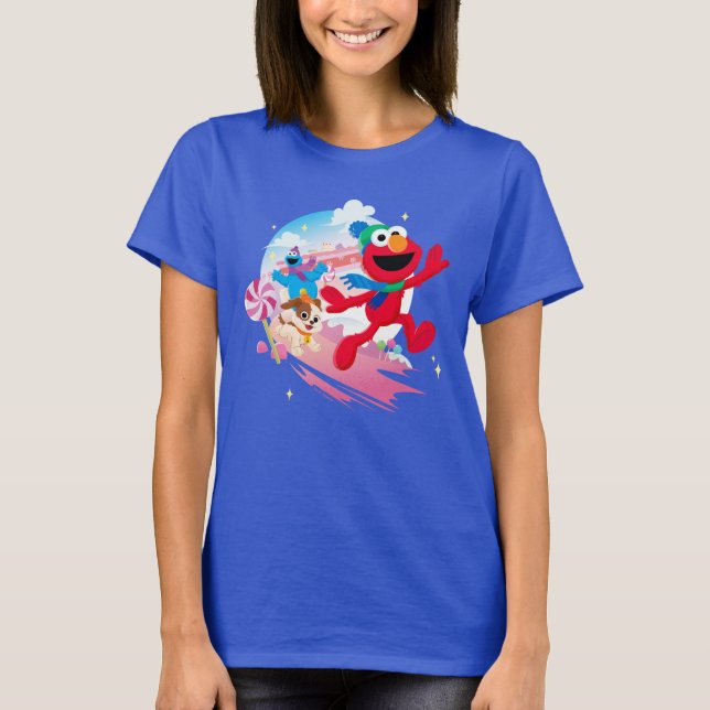 T-shirt Monstre Elmo, Tango & Cookie | Meilleur Noël (Devant)