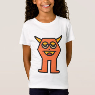 T-Shirt monstre ennuyé avec des cornes