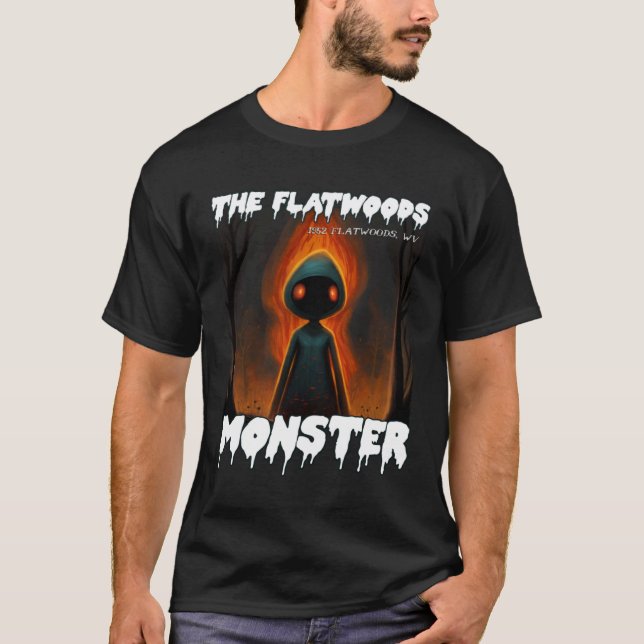 T-shirt Monstre Flatwoods 1952 Cryptid Déplaisant Scary Le (Devant)
