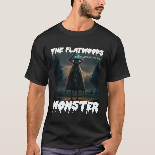 T-shirt Monstre Flatwoods 1952 Cryptid Déplaisant Scary Le (Devant)