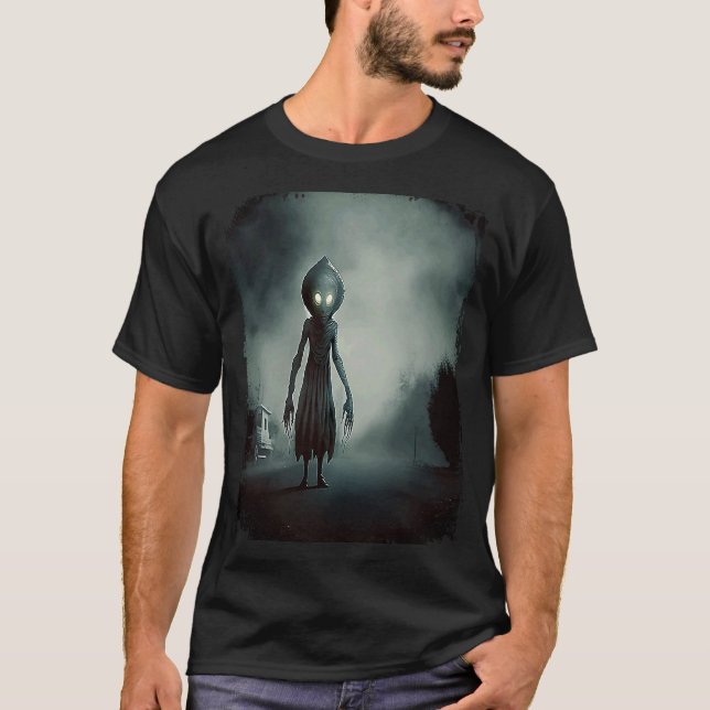 T-shirt Monstre Flatwoods 1952 Cryptid Déplaisant Scary Le (Devant)