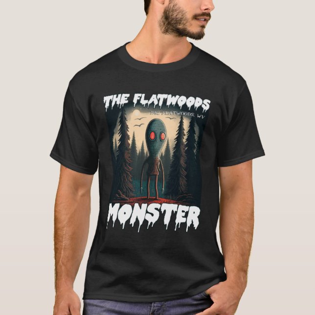 T-shirt Monstre Flatwoods 1952 Cryptid Déplaisant Scary Le (Devant)