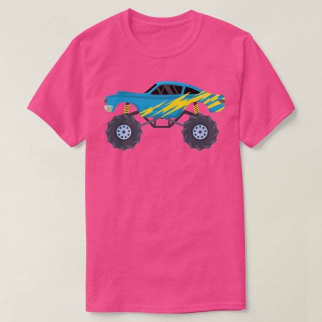 T-shirt Monstre graphique avec grandes roues Trucks love (Design devant)