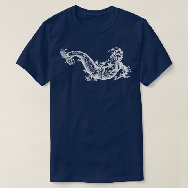 T-shirt Monstre hybride Sea Satyr Blanc 2 (Design devant)