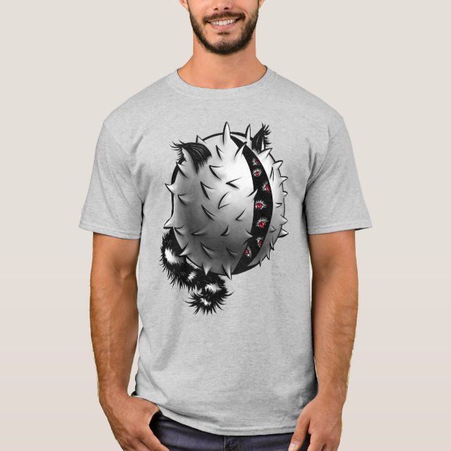 T-shirt Monstre Imaginaire sombre de l'art horreur (Devant)