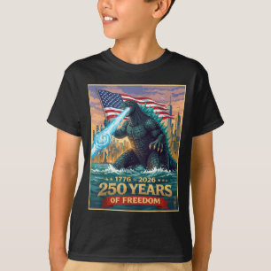 T-shirt Monstre Kaiju Japonais Drôle 250 Ans 1776 2026