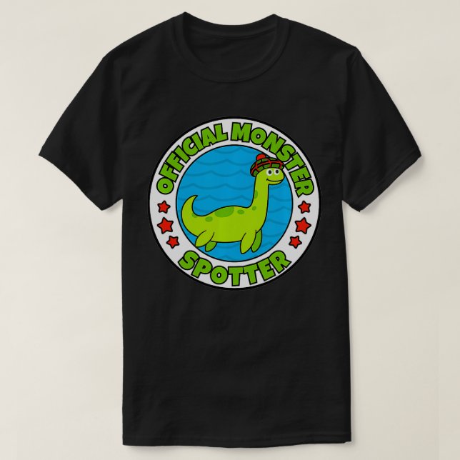 T-shirt Monstre Loch Ness pour enfants Emplacement officie (Design devant)