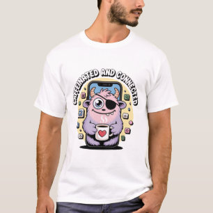 T-shirt Monstre Mignon Café du Matin Drôle