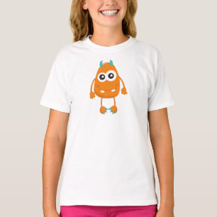 T-shirt Monstre mignon, Monstre Orange, Monstre Amusant, C