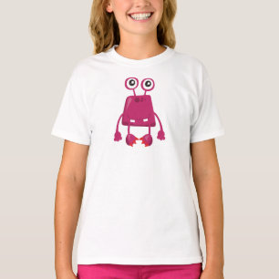 T-shirt Monstre, Monstre Rose, Monstre Amusant, Silencieux