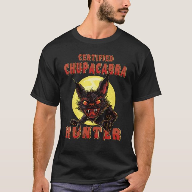 T-shirt Monstre Mythique - Chupacabra Hunter - Cryptid Mon (Devant)