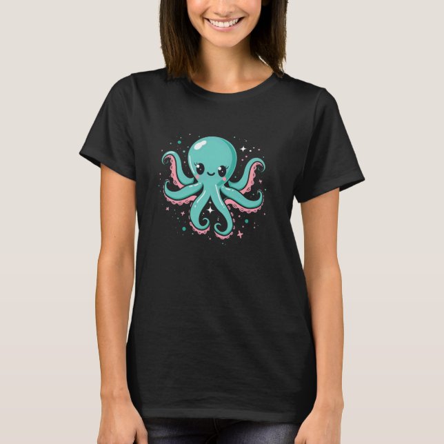T-shirt monstre octopique Octopus 1 (Devant)