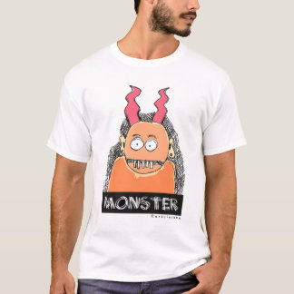 T-shirt monstre orange
