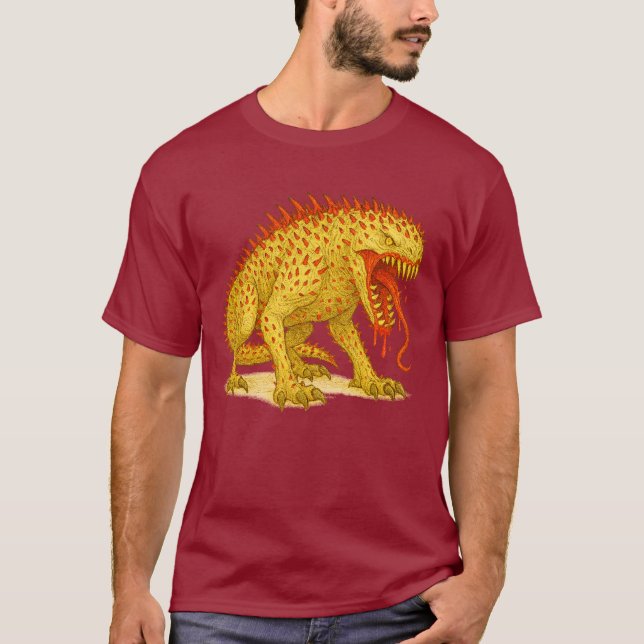 T-shirt Monstre pointu de l'Abysse (Devant)