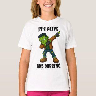 T-shirt Monstre pointu est vivant et dabs pour Halloween