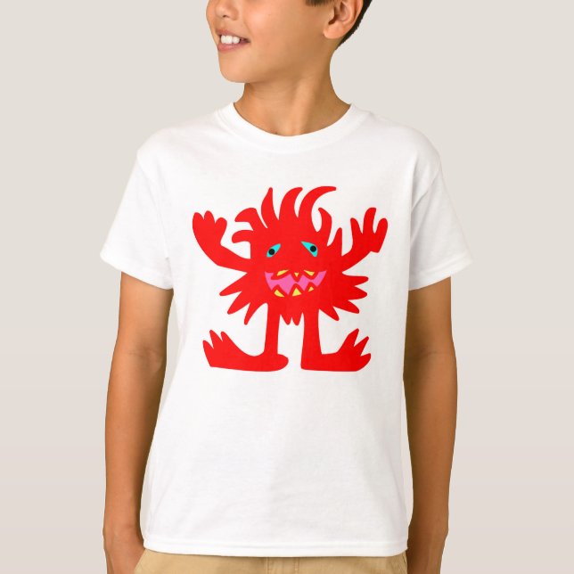 T-shirt Monstre rouge (Devant)