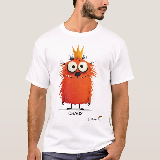 T-shirt Monstre sauvage | Conception originale pour adulte (Devant)