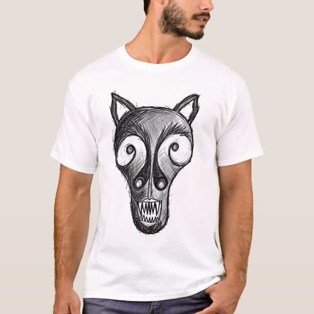 T-shirt Monstre sombre (Devant)