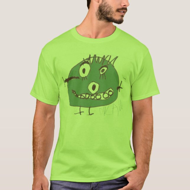 T-shirt Monstre vert (Devant)