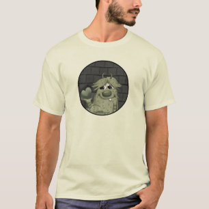 T-shirt Monstre vert flou au coeur
