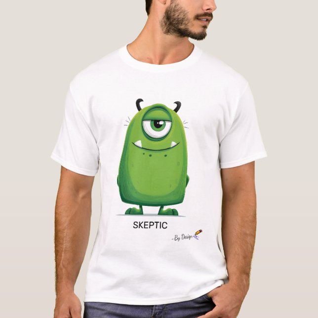T-shirt Monstre Vert | SCEPTIQUE - De Conception | Amusant (Devant)
