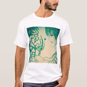 T-shirt monstre vert yaei manga dessin animé anime