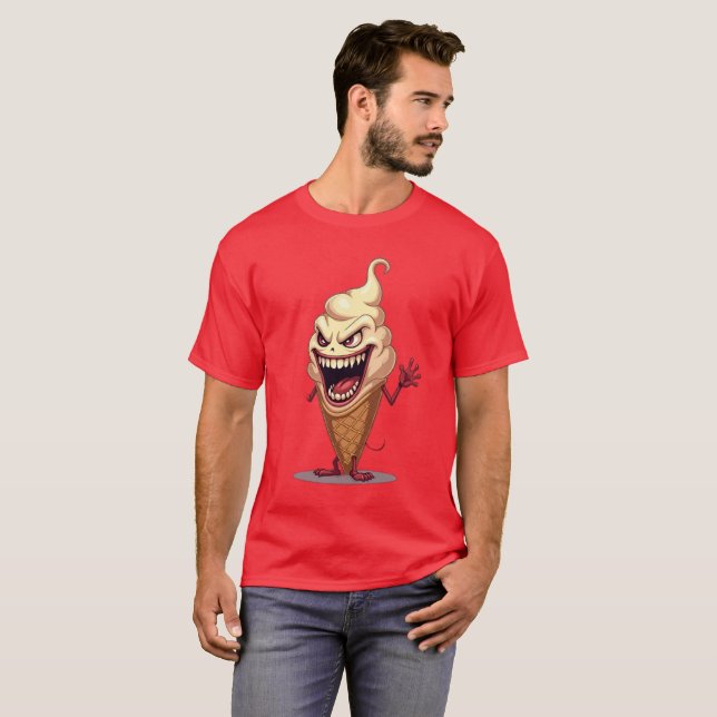 T-shirt Monstres alimentaires ICE CREAM CONE (Devant entier)