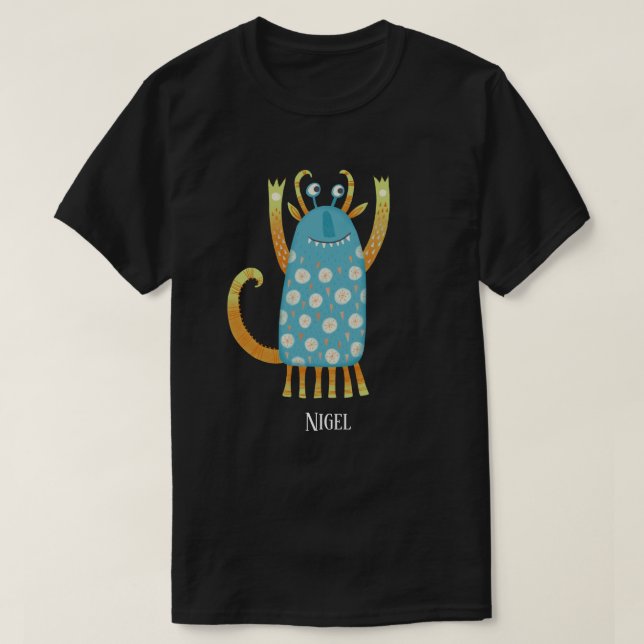 T-shirt Monstres amusants Personnalisé (Design devant)