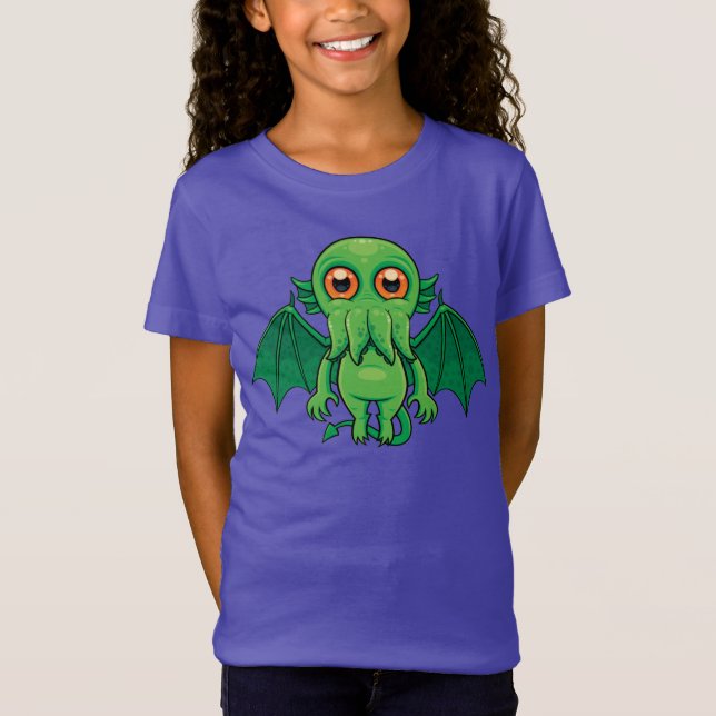 T-Shirt Monstres de Cute Green (Devant)