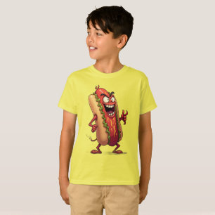 T-shirt Monstres de nourriture MAL CHIEN CHAUD