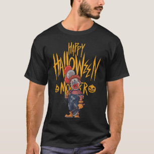 T-shirt monstres d'halloween : clown