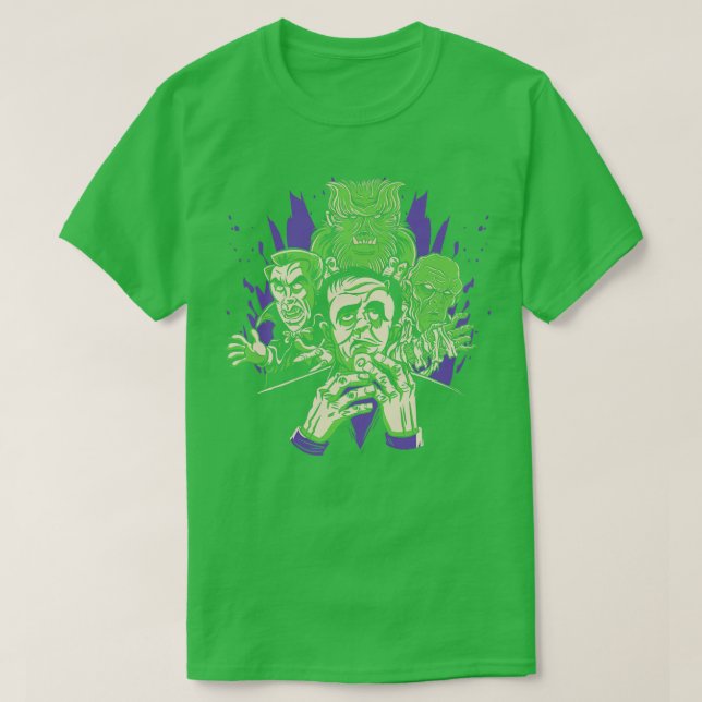 T-shirt Monstres d'horreur d'Halloween classique toon Vamp (Design devant)