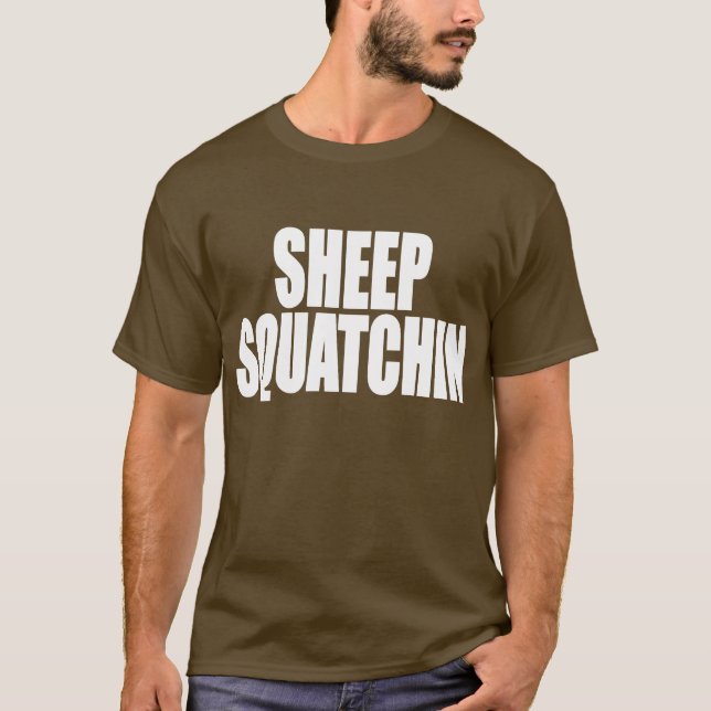 T-shirt Monstres et mystères SHEEPSQUATCH des MOUTONS (Devant)