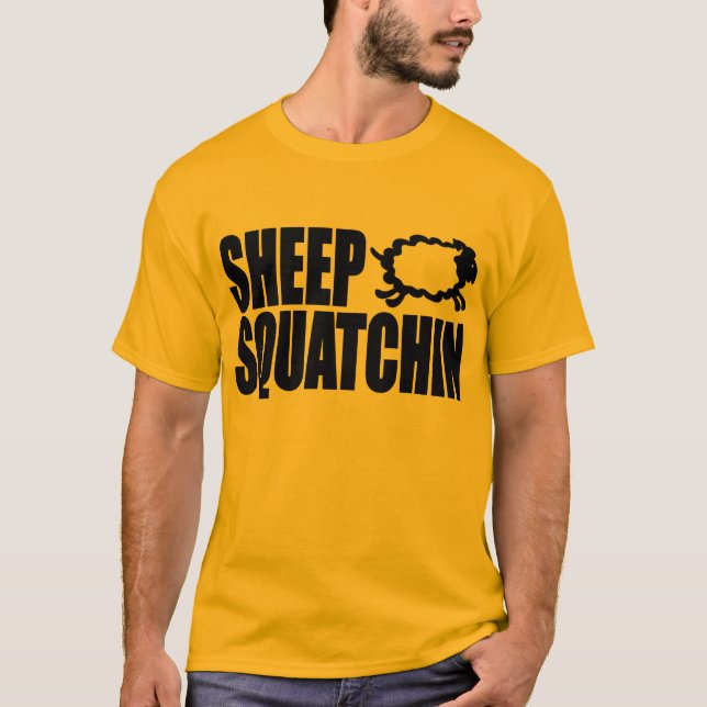 T-shirt Monstres et mystères SHEEPSQUATCH des MOUTONS (Devant)