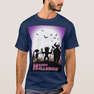 T-SHIRT MONSTRES HEUREUX HALLOWEEN