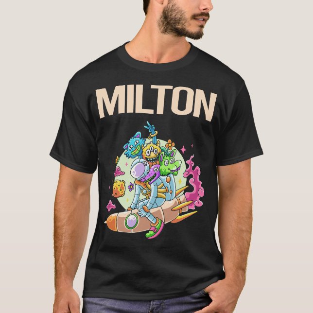 T-shirt Monstres heureux - Milton (Devant)