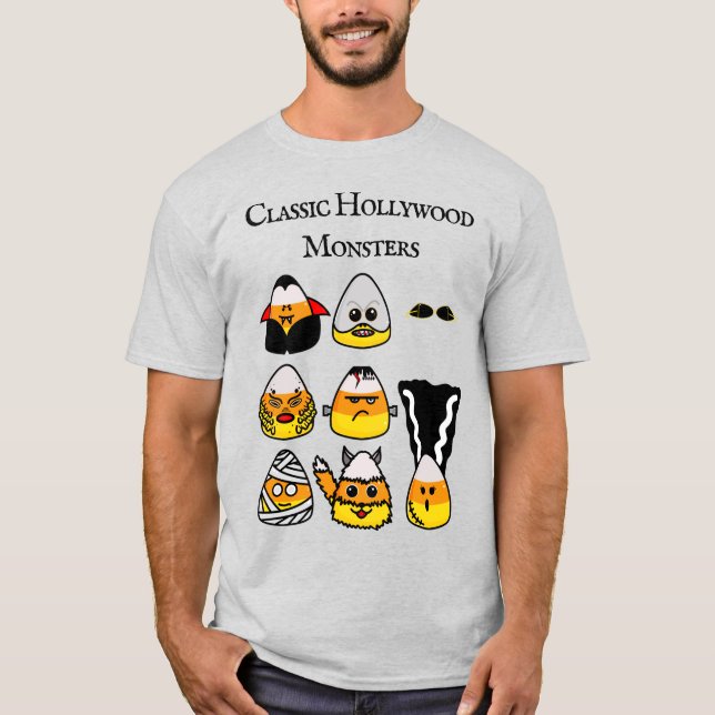 T-shirt Monstres Hollywoodiens classique Corne à bonbons (Devant)