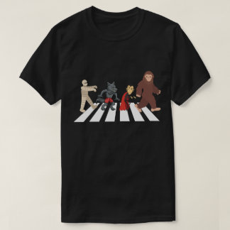 T-shirt Monstres traversant Abbey Road