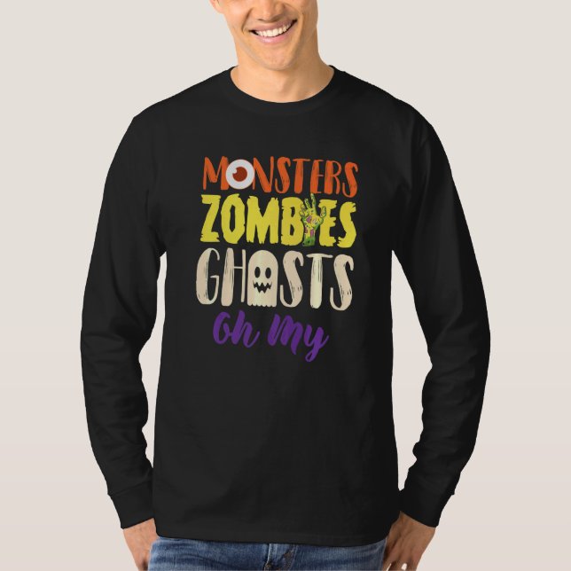 T-shirt Monstres Zombies Fantômes (Devant)