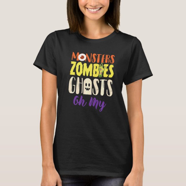 T-shirt Monstres Zombies Fantômes (Devant)