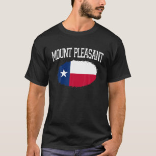 T-shirt MONT AGRÉABLE TX TEXAS Drapeau Vintage USA Sports